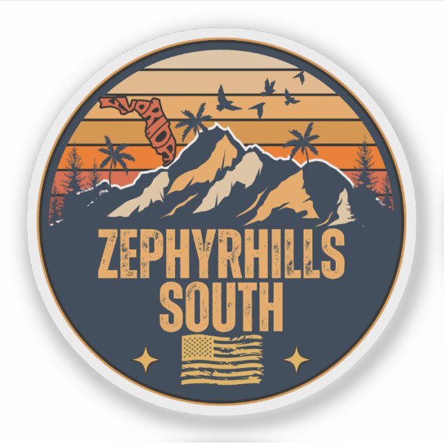 Adesivo Zephyrhills South, Flórida  (Frente)