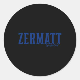 Adesivo Zermatt Suíça Alpes Suíços Esqui Alpino Lembrança