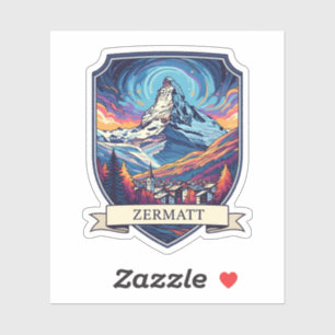 Adesivo Zermatt Suíça Matterhorn
