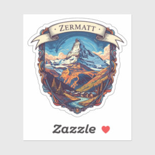 Adesivo Zermatt Suíça Matterhorn