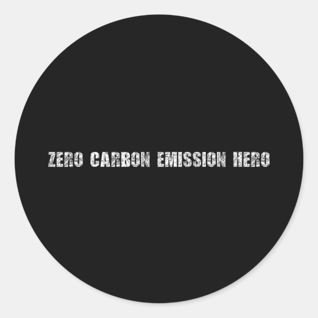 Adesivo Zero de emissões de carbono (Frente)