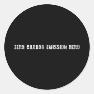 Adesivo Zero de emissões de carbono