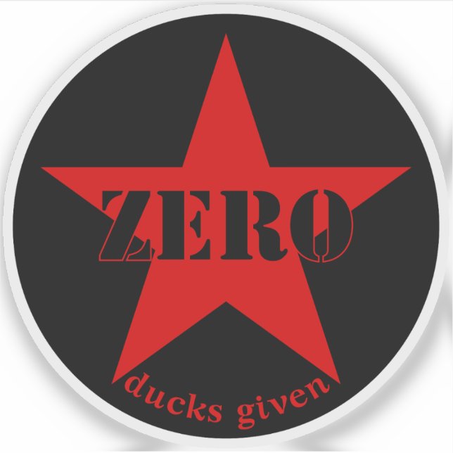 Adesivo Zero Ducks Dado Star (vermelho) (Frente)