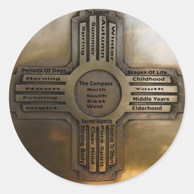 Adesivo Zia do Estado do Novo México (Frente)