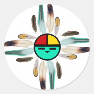 Adesivo Zia Sun Deus com Penas