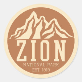 Adesivo Zion National Park Utah EUA Outdoor Retro
