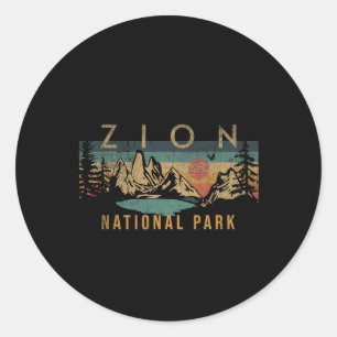 Adesivo Zion National Park Utah Usa Outdoor Vintage