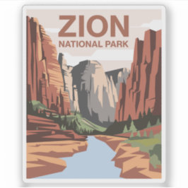 Adesivo Zion National Park Viagem Art