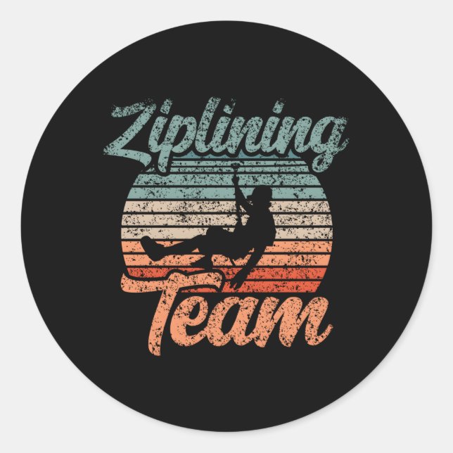 Adesivo Zipline Team Hobby Zipline Esporte (Frente)