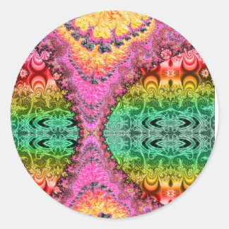Adesivo Zipper Fractal Psychedelic Art Sticker 32325