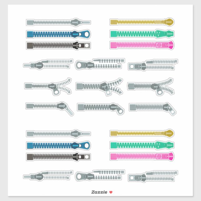 Adesivo Zippers (Folha)