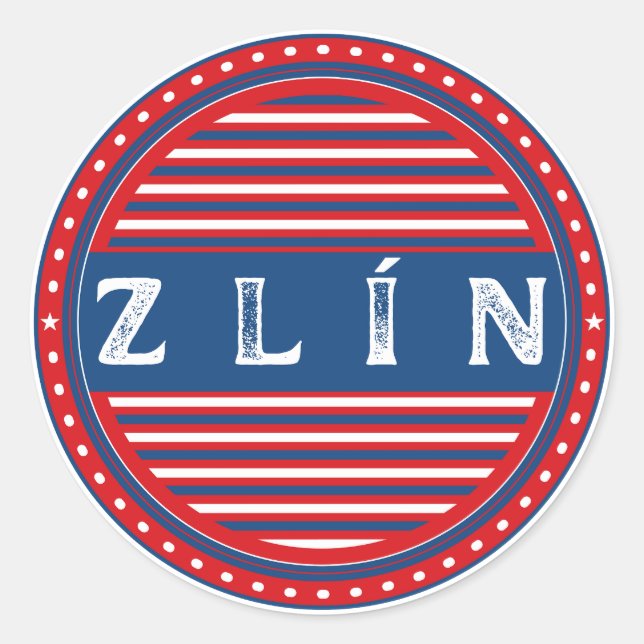 Adesivo Zlin City Pride Emblem – Czech Identity (Frente)