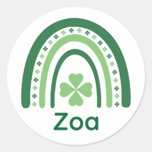 Adesivo Zoa Nome Clover Boho Rainbow