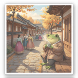 Adesivo Zochi na Aldeia Hanok de Bukchon