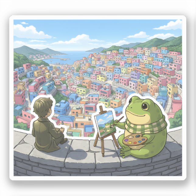 Adesivo Zochi na Vila Gamcheon (Frente)