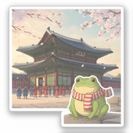 Adesivo Zochi o Sapo Viajante no Palácio Gyeongbokgung