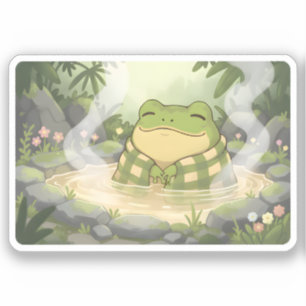 Adesivo Zochi Relaxa nas Fontes Termais de Yangmingshan