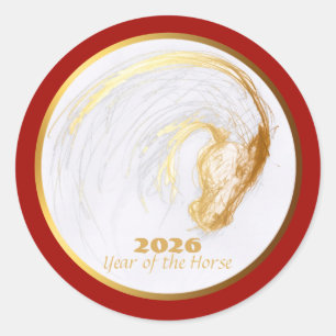 Adesivo Zodiac Birthday RS 2 - Ano de Cavalo Chinês Perso