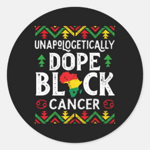 Adesivo Zodiac, Cancer Negro sem desculpas, assina seu