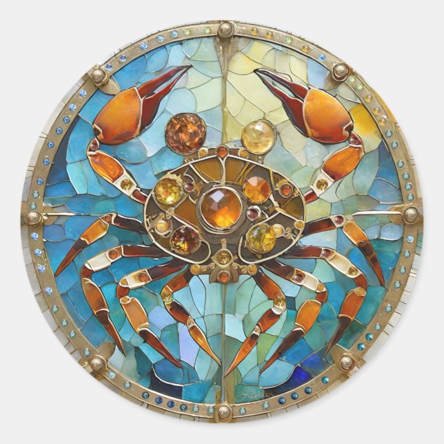 Adesivo Zodiac - Cancer O Caranguejo (Frente)