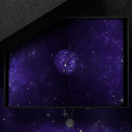 Adesivo Zodiac Peixes roxos | Astrologia Cósmica Horoscópi