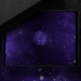 Adesivo Zodiac Roxo | Astrologia Cósmica Horoscópio