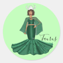 Zodiac Taurus Goddese com Cornos