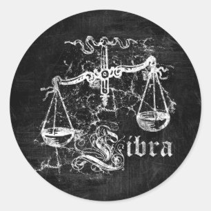 Adesivo Zodiac Vintage Libra
