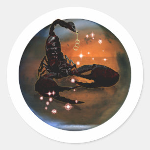 Adesivo Zodíaco do Dungeon do artesanato - Escorpião