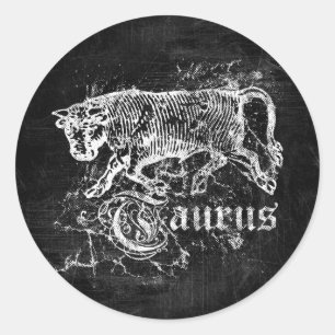 Adesivo Zodíaco Vintage Taurus