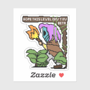 Adesivo Zoe Pixel Sign – “Nível Beta?”