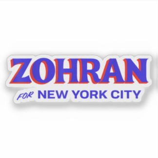 Adesivo Zohran Mamdani for NYC Mayor Funny Cool Trendy
