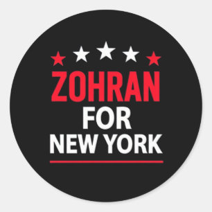 Adesivo Zohran para Nova York – Apoio Político Ousado