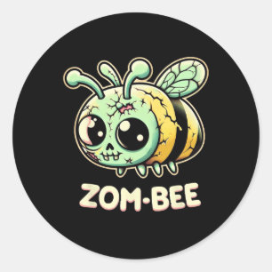 Adesivo Zom-Bee Adoravelmente Assustadora Zombie Bee Hallo