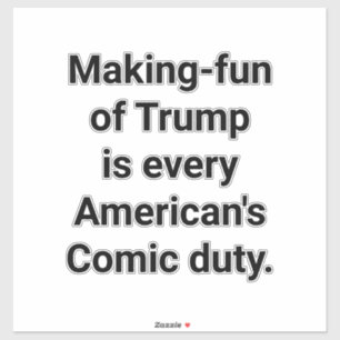 Adesivo Zombeie o Trump! Hankamer Artjunkhaus Arte de Quad