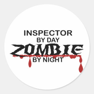 Adesivo Zombi do inspector