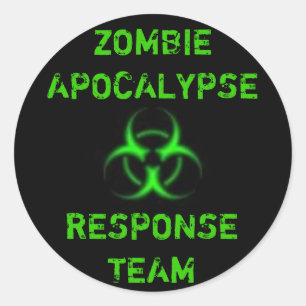 Adesivo Zombie Apocalypse equipe verde