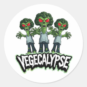 Adesivo Zombie Broccoli - Vegecalipse