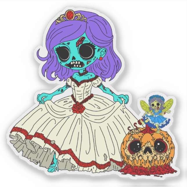 Adesivo Zombie Cinderella (Frente)