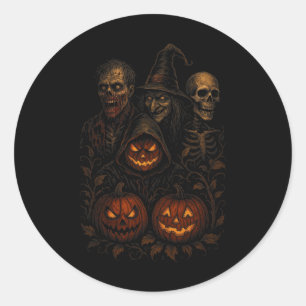 Adesivo Zombie da Bruxa Assustadora do Halloween
