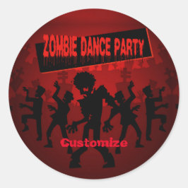 Adesivo Zombie Dance Party Black & Orange