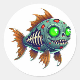 Adesivo Zombie Fish Estranho do Abismo
