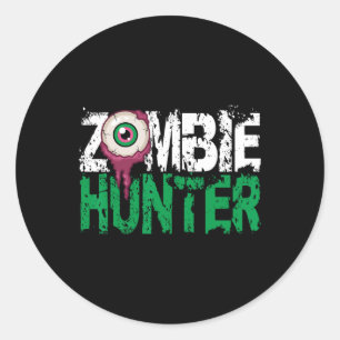 Adesivo Zombie Hunter Halloween Traga Uma Camisa Cuja Arma
