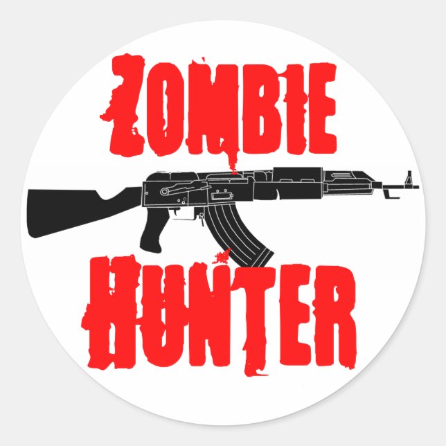 Adesivo Zombie Hunter Sticker (Frente)