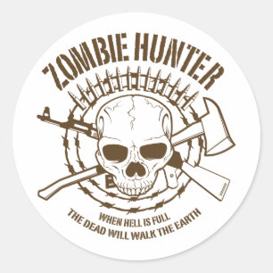 Adesivo Zombie Hunter Sticker