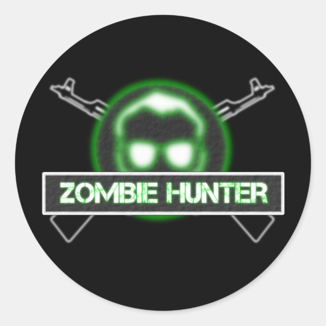 Adesivo Zombie Hunter Stickers (Frente)