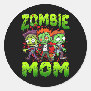 Adesivo Zombie Mãe, Figurino de Halloween