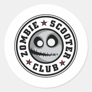 Adesivo Zombie Patinete Club