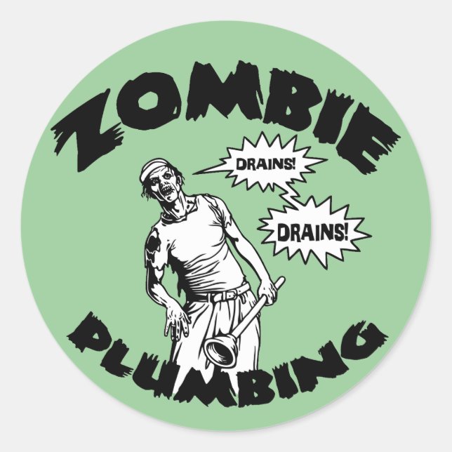 Adesivo Zombie Plumbing (Frente)