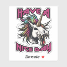 Zombie Punk Unicorn - Tenha Um Vinheta De Dia Lega